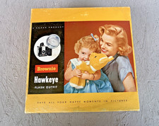 Vintage Kodak Brownie Hawkeye Flash Outfit Model Camera w/ Original Box Receipt