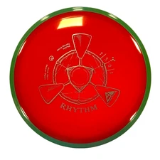 NEW DISC GOLF AXIOM NEUTRON RHYTHM FAIRWAY DRIVER 175g ORANGE W/ GREEN RIM