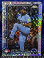 2025 Topps Chrome SERANTHONY DOMINGUEZ Toronto Blue Jays X-Fractor Refractor