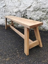 Milking Bench Seat Rustic Reclaimed 140 cm 