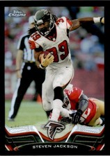 2013 Topps Chrome #191 Steven Jackson Black Refractors #/299 Atlanta Falcons