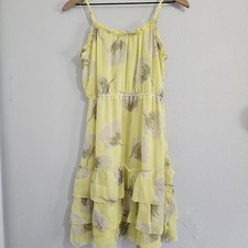 Old Navy Yellow Floral Cami Dress Women's Size Small