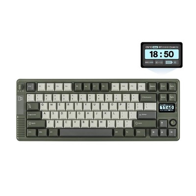 EPOMAKER RT85 Kabellose Mechanische Tastatur mit Joystick & DIY Bildschirm, 8000mAh,