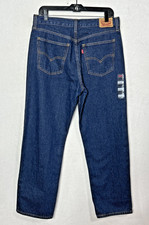 Levi  s Pinstripe Jeans Mid Rise Straight Leg Women  s 30x30 Low Pro NWT 69