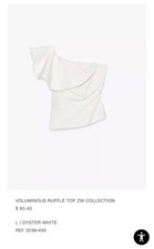 ZARA VOLUMINOUS RUFFLE TOP & SKIRT ZW COLLECTION