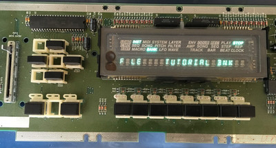 Ensoniq ASR-10 digital display VFD WORKS! missing characters  FOR PARTS!
