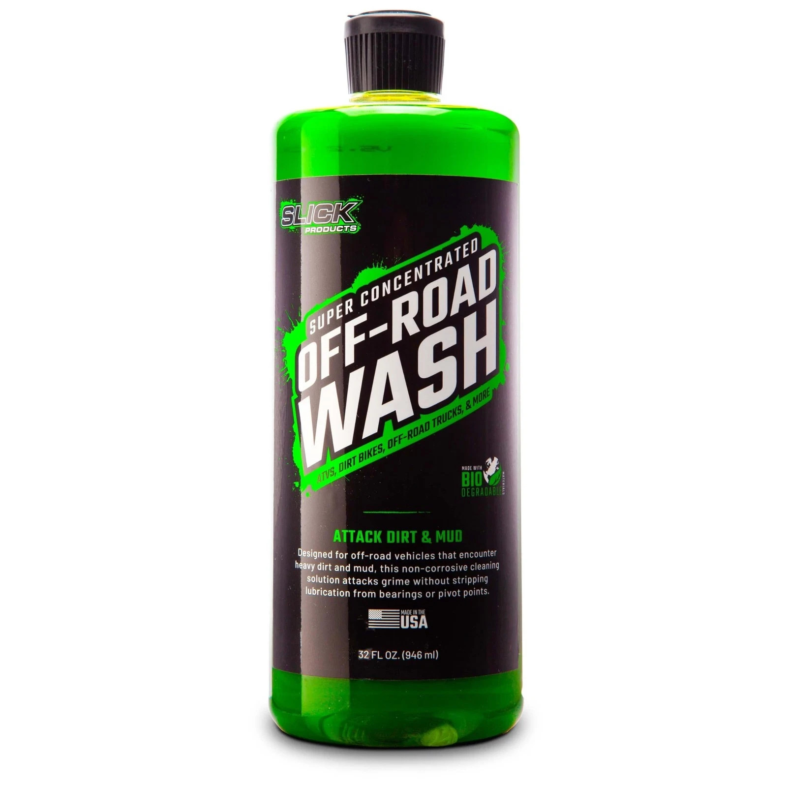 Slick Off-Road Wash Foam Cleaner 32oz for Dirt Bikes UTVs Trucks