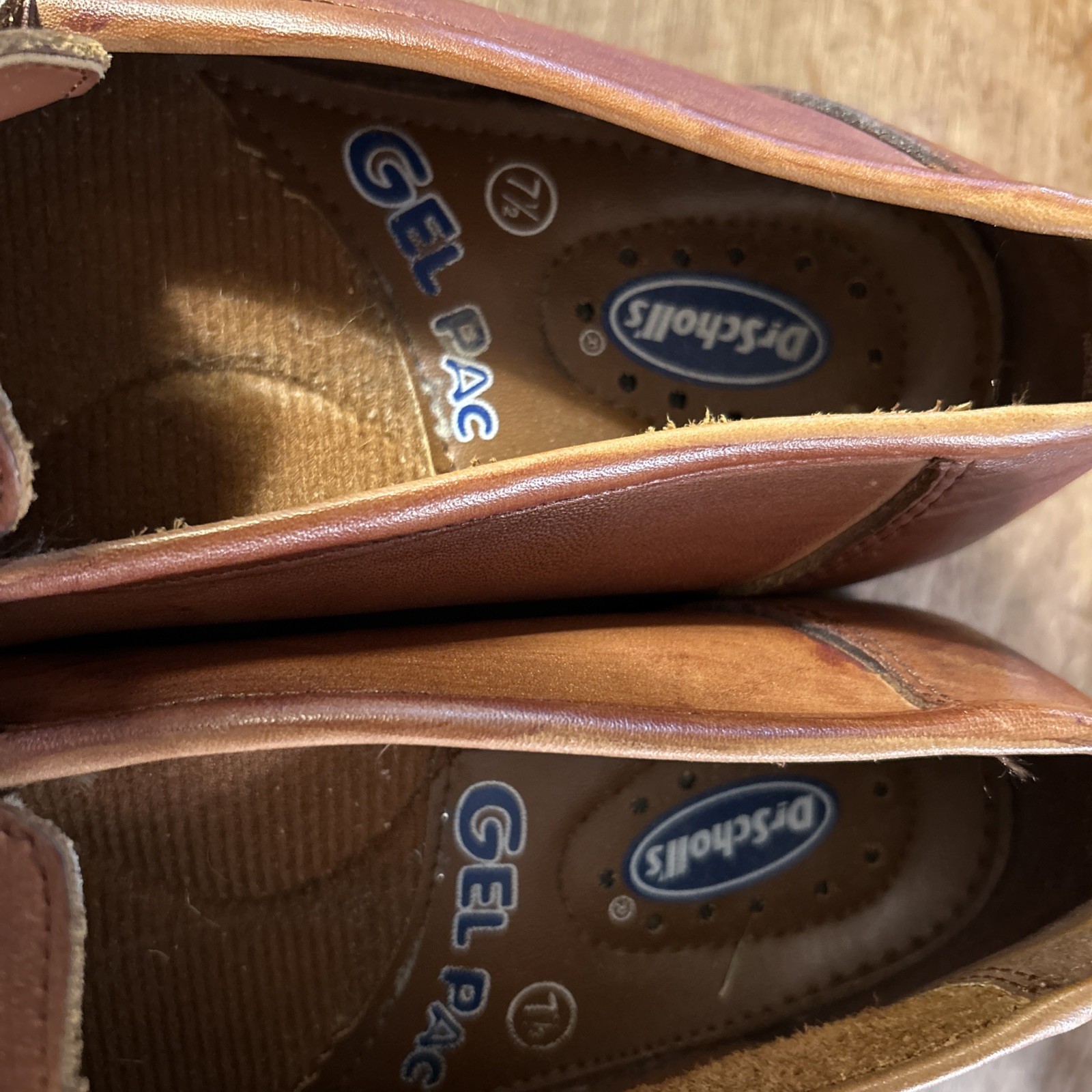 Women’s Gel PAC Penny Loafers Size 7 1/2  Brown Leather Dr. Scholl’s