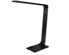Electrix LED Slim Foldable T Desk Lamp 10W Black Brushed Aluminum 20846-000