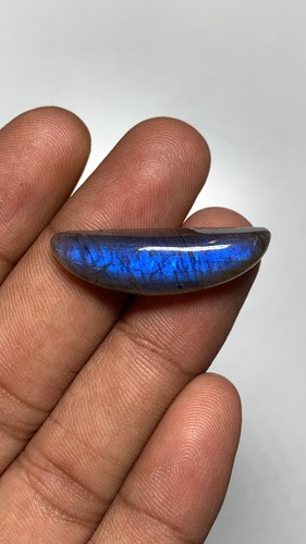 Awesome Quality Natura Labradorite Gemstones Cabochon Blue Fire Fancy 9.5X32 MM - Picture 19 of 24