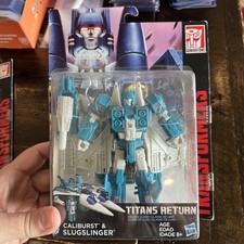 Transformers Titans Return Caliburst & Slugslinger Deluxe Class Free Shipping