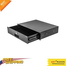 19 Inch 2U Locking Server Case - No Assembly Required, Alloy Steel Construction