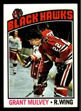 1976-77 Topps Grant Mulvey #167 - Chicago Blackhawks