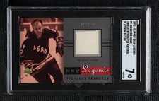 2001 Legends Timeless Tributes Jerseys Platinum 84/100 Gordie Howe SGC 7 HOF 2t7
