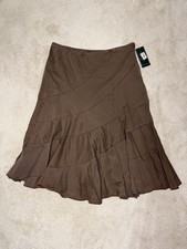 Vintage LRL Ralph Lauren Jeans Co. Skirt Size 10 Cotton Patchwork Tiered Flare