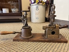 Antique Optometrist Eyeglass Lens Drill Press Tool Standard Optical Geneva NY