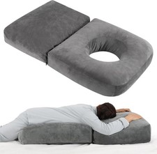 Removable cover pregnancy pillow, 45.3-inch full-body support for pregnant women