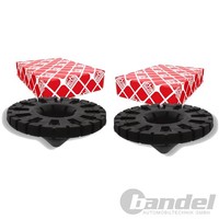 2X febi bilstein Federteller Unterlage Hinten Passend FÜR Audi A6 Skoda Superb
