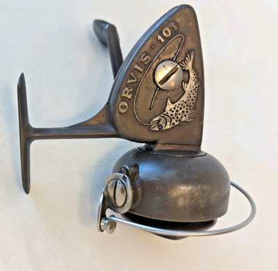 Vintage Orvis 101 Fishing Spinning Reel VGC + Spool + Orvis 100 Paperwork