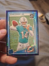 2025 Panini Donruss Optic - Rated Rookie Quinn Ewers #213 Purple Shock Prizm...