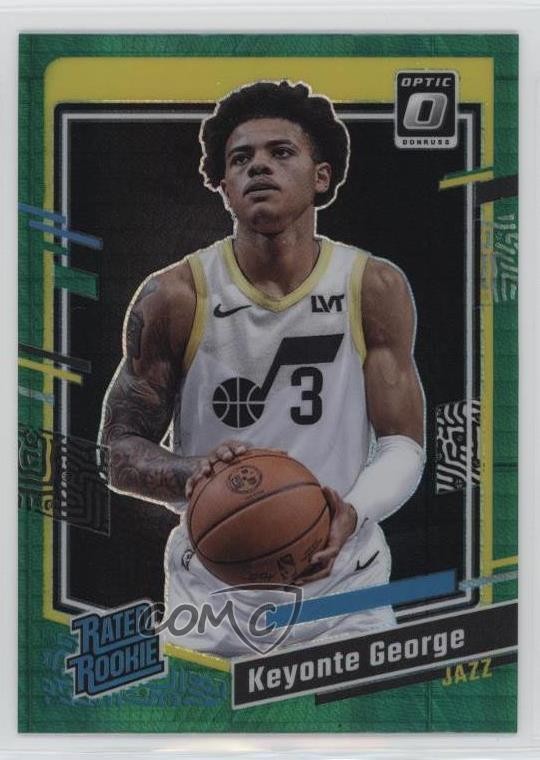 2023 Panini Donruss Optic Rated Rookie Green Hyper Prizm Keyonte George #223 1u6