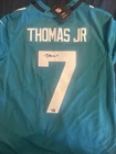 Jacksonville Jaguars Thomas Jr Autographed Original Jersey #7 Teal Football