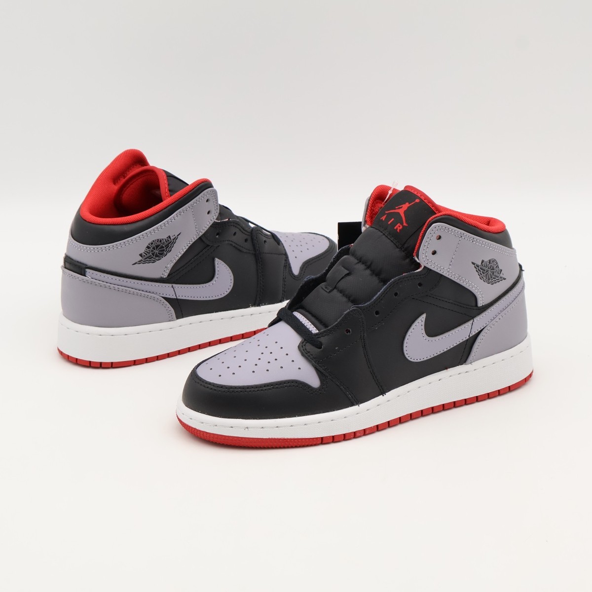 DQ8423-006 Nike GS Air Jordan 1 Mid Black Cement Grey | eBay