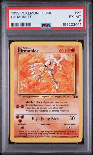 Hitmonlee (Unlimited) graded PSA 6 for sale on eBay
