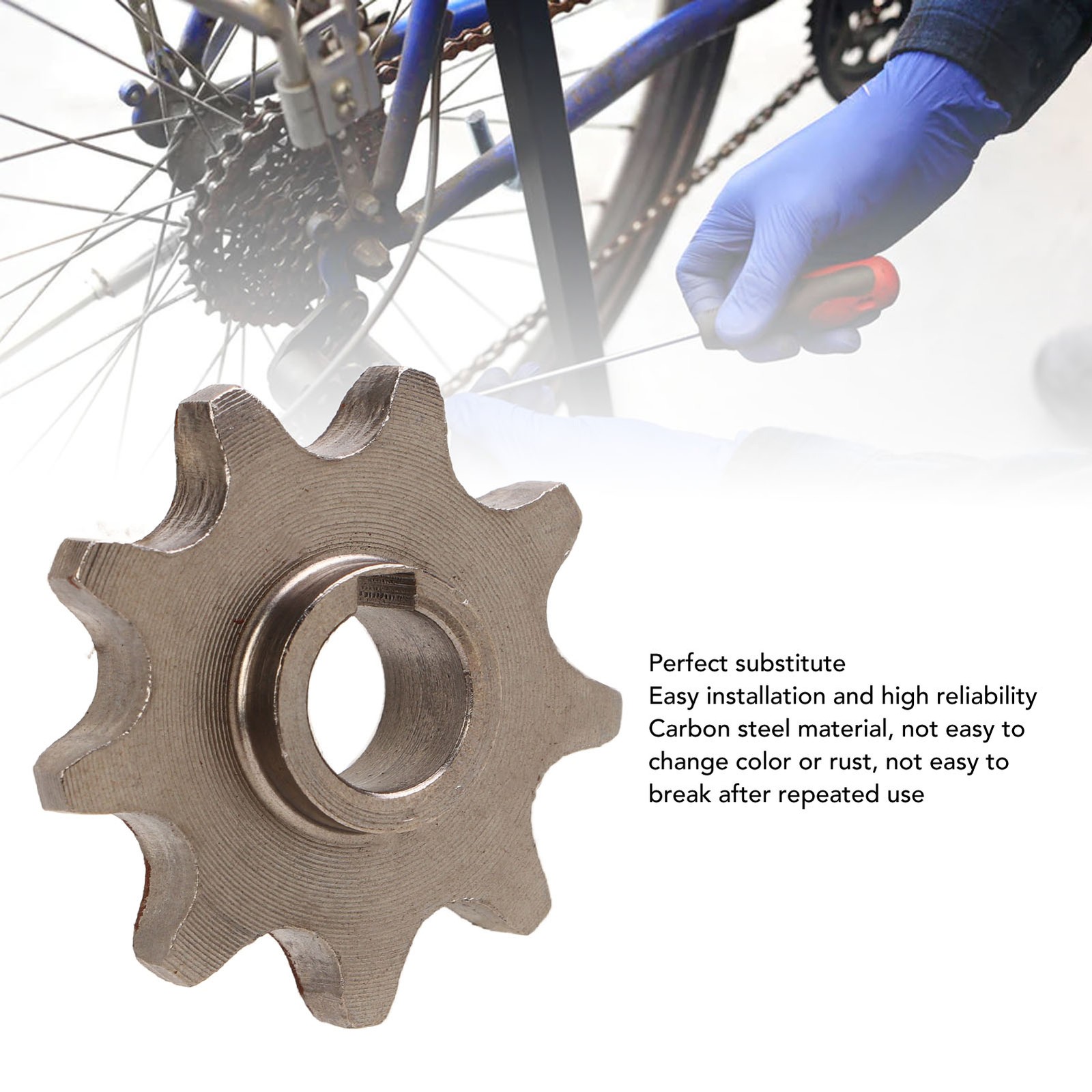 420 9 Tooth Sprocket For MY1016Z2 MY1016Z3 MY1018 Geared Motors High Accuracy