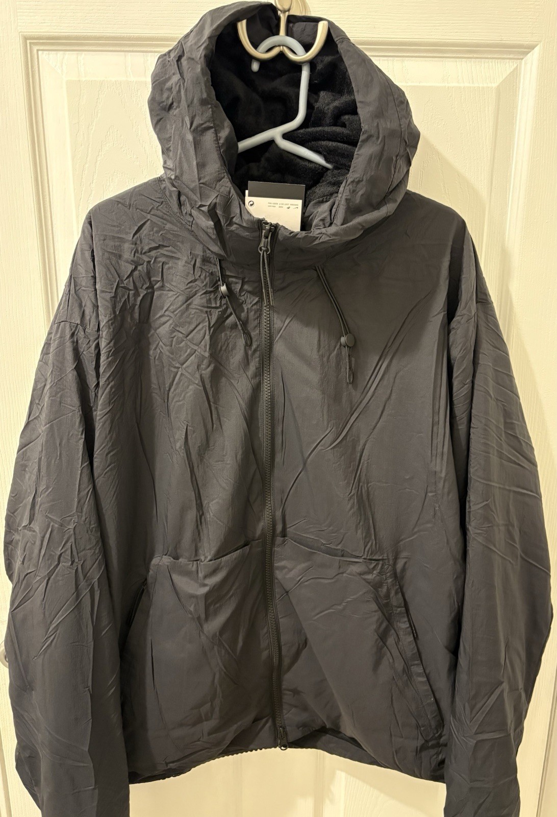 Nike Tech Thermal Oversized Full-Zip Jacket HJ2932-010 Black Mens Large Tall
