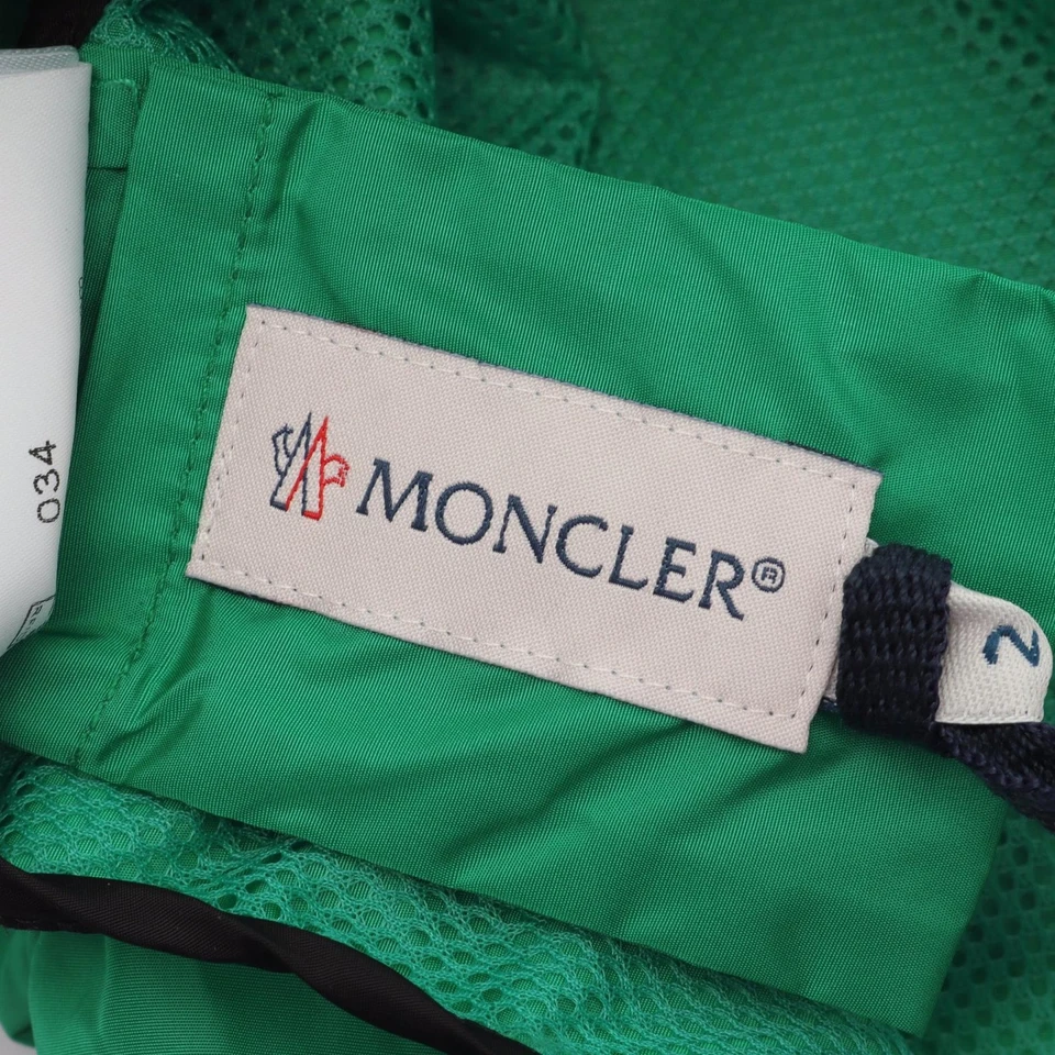 Impermeable MONCLER MANTELLA Perro 3G60600541558922 Nylon Verde NUEVO Foto 3 de 4