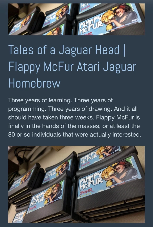 Flappy McFur Atari Jaguar Cartridge New CIB BitJag Very Rare Deluxe Edition Art - Image 4 of 4