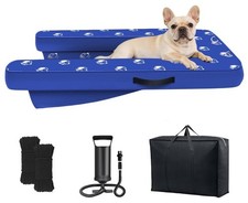 Inflatable Dog Boat Ramp  Floating Dock Platform, 3.5ft x 2.2ft