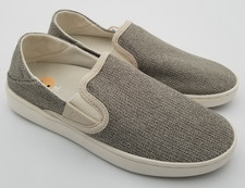 NWT OluKai Pehuea Tapa/Tapa Women's Slip On Loafer Shoe Drop-in Heel Size 7.0