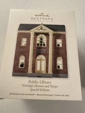 Hallmark Keepsake Ornament Public Library Nostalgic Houses And Shops MM30