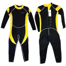 NEW Hisea Wetsuit Scuba Donkey Kids Size 14 Yellow  Black 2.5 mm Neoprene