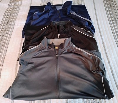 Lot Of 3 XL 46-48Athletic Works Men's Moisture Wicking DriWorks Full Zip Jackets