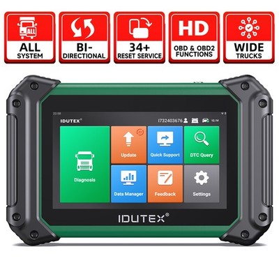 IDUTEX TS710 Heavy Duty Truck Diesel Diagnostic Scanner DPF Regen Actuation Test