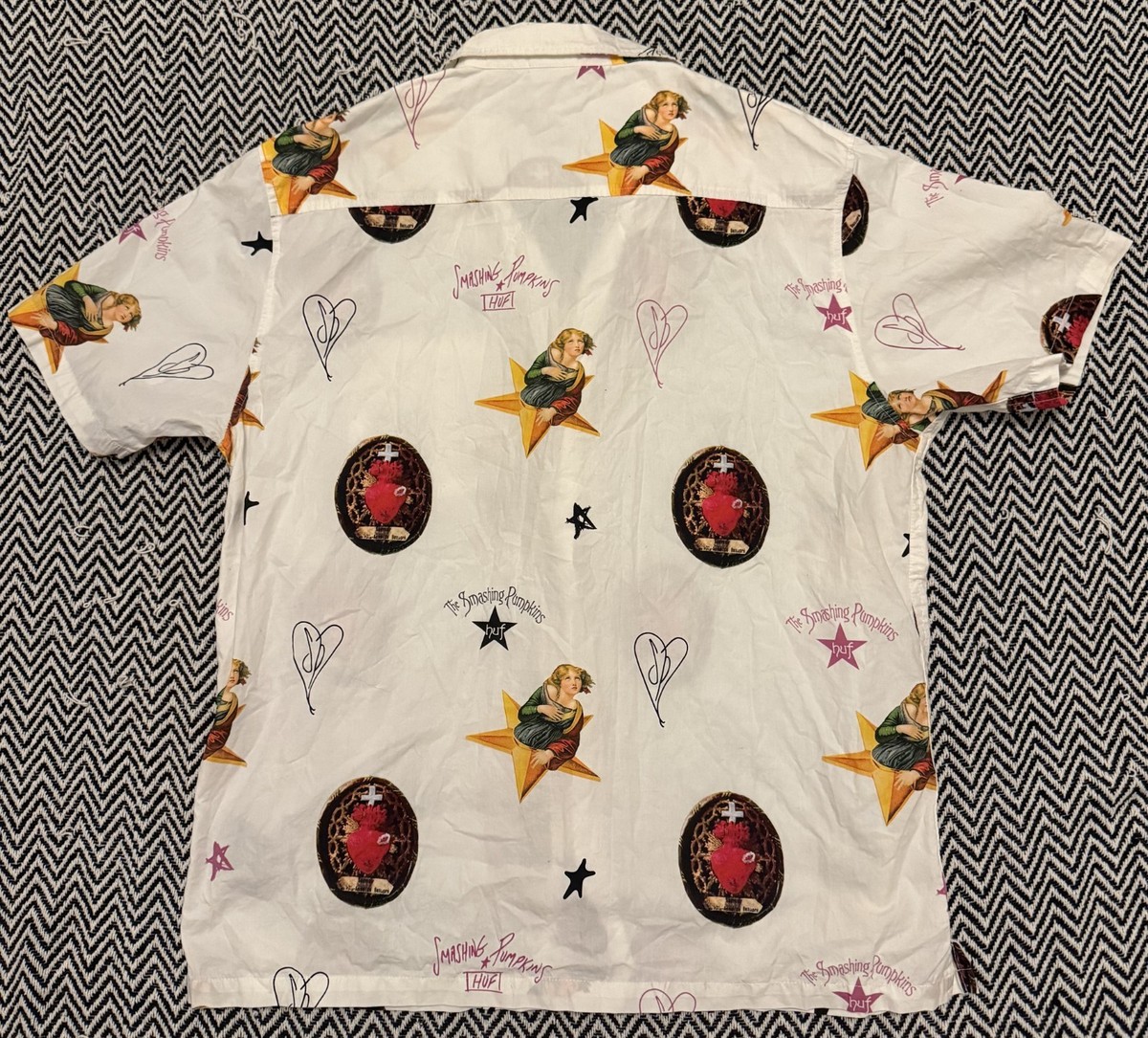 【新品❗️】HUF × Smashing Pumpkins WOVEN TOP HUF x Smashing Pumpkins XL Album Art Casual Button-down Shirt | eBay