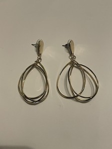 Authentic Gold Plated Teardrop Shape, Dangle Earrings For Women