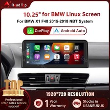 10.25" Wireless CarPlay Touch Screen Stereo Multimedia For BMW X1 F48 2015-2018