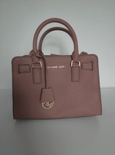 Michael Kors Selma Medium Satchel Rosy Pink Saffiano Leather Designer Bag