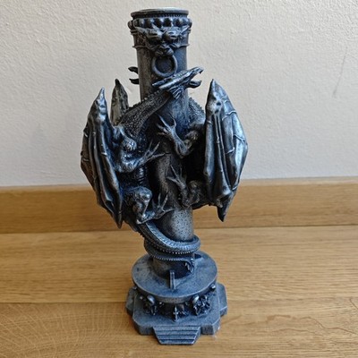 Kerzenhalter Doppel-Drachen, Fantay, Mittelalter, Gothic Decoelement. 