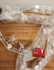 6' Beaded Acrylic Flower Garland Wedding Holiday Party Christmas Decor NEW