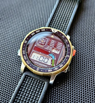 Citizen Windsurfing 90's vintage digital D060-086961 TA 100M