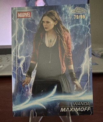 Topps Chrome Avengers Wanda Maximoff #52 79/99 (2025) Thor Lightning Refractor