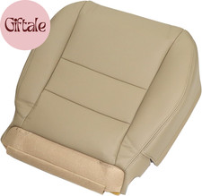 Tan Driver Side Bottom Microfiber Leather Replacement Seat Cover Compatible with