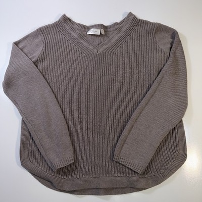 Stitch Fix RD Style Sweater Womens XL  Gray Josslyn V-Neck Pullover Casual