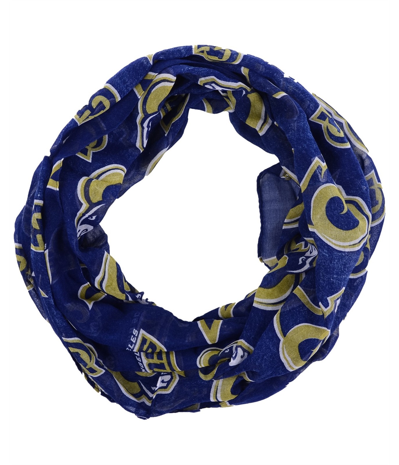 Forever Collectibles Женский шарф-накидка LA Rams Infinity, синий, Один размер