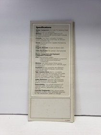 Rare 1980 Mattel Intellivision & Keyboard Retail Color Brochure Pamphlet Catalog